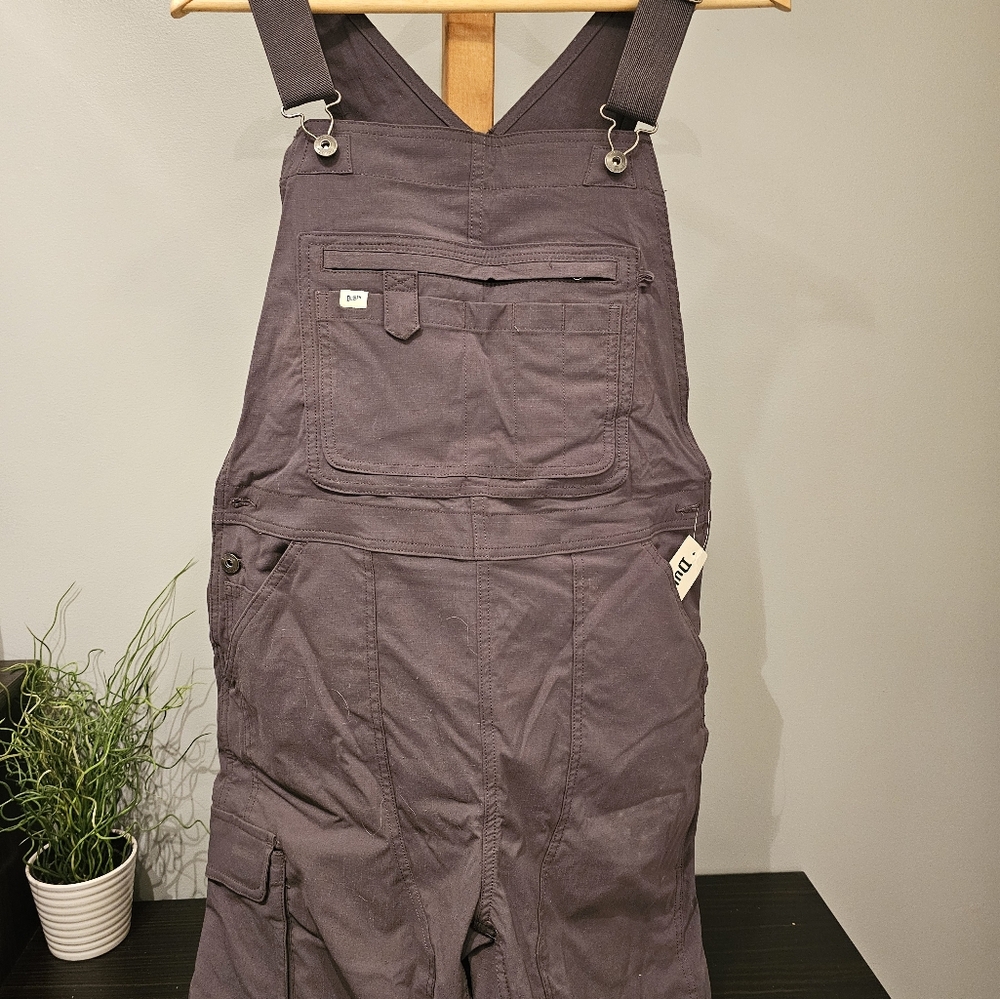 NWT Duluth Trading Womens Heirloom Gardening Overall Shorts Large